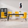 vidaXL Sillas de comedor 4 uds terciopelo amarillo mostaza