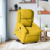 vidaXL Sill&oacute;n reclinable de masaje elevable terciopelo amarillo