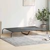 vidaXL Cama elevada para perros gris 150x90x20 cm textilene y acero