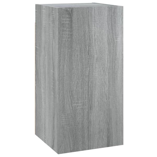 vidaXL Mueble para TV madera de ingeniería gris Sonoma 30,5x30x60 cm