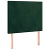 vidaXL Estructura de cama sin colch&oacute;n terciopelo verde oscuro 80x200cm
