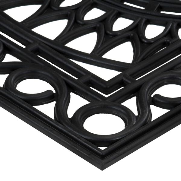 vidaXL Felpudo rectangular de goma 45x75 cm