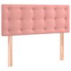 vidaXL Cama box spring con colch&oacute;n terciopelo rosa 90x190 cm