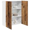 vidaXL Mueble colgante con puerta Madera vieja 80 x 31 x 100 cm