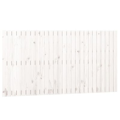 vidaXL Cabecero de cama de pared madera maciza pino blanco 166x3x90 cm