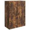 vidaXL Armario de pared Roble Ahumado 66 x 34,5 x 90 cm