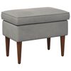 vidaXL Reposapi&eacute;s Gris Claro 55 x 35 x 41 cm Terciopelo