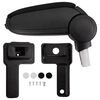 vidaXL Reposabrazos para coche Negro 14,5x32x(27-46) cm ABS