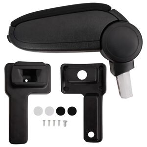vidaXL Reposabrazos para coche Negro 14,5x32x(27-46) cm ABS