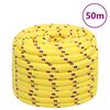 vidaXL Cuerda de barco polipropileno amarillo 20 mm 50 m