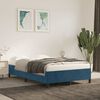 vidaXL Estructura de cama sin colch&oacute;n terciopelo azul oscuro 120x190cm