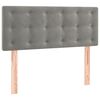 vidaXL Cama box spring con colch&oacute;n terciopelo gris claro 100x200 cm