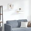 vidaXL Estantes flotantes de pared 2 uds MDF blanco 40x23x3,8 cm