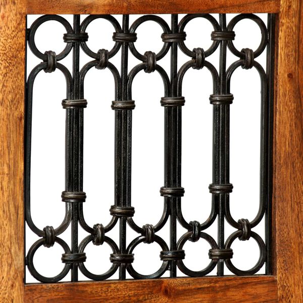 vidaXL Juego de mesas de comedor 5 piezas madera maciza de acacia