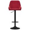 vidaXL Taburetes de cocina 2 unidades terciopelo rojo vino tinto