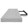 vidaXL Estante flotante pared 2 uds MDF gris hormig&oacute;n 120x23,5x3,8 cm