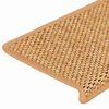 vidaXL Alfombrilla autoadhesiva escalera sisal 15uds sisal 65x21x4cm
