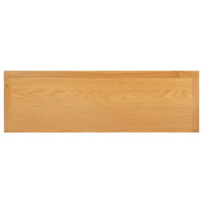 vidaXL Cajonera de madera de roble macizo 105x33,5x73 cm