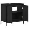 vidaXL Mueble de ba&ntilde;o con lavabo negro 60x34,5x60 cm