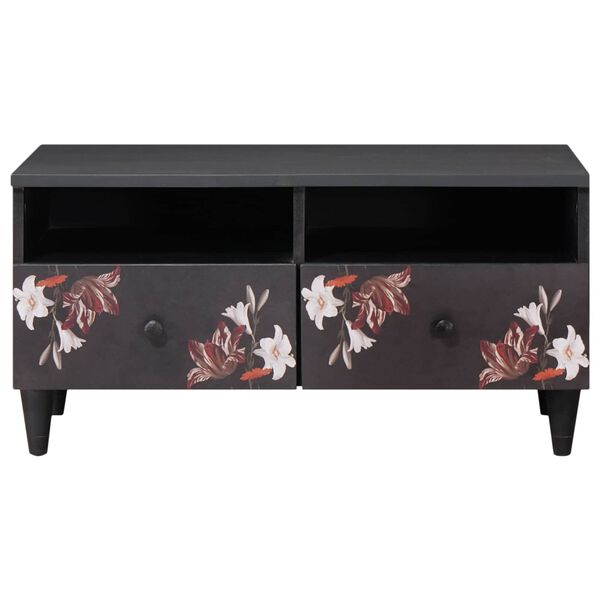 vidaXL Mesa de Caf&eacute; Multicolor 80 x 54 x 40 cm Madera de mango maciza