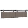 vidaXL Cabecera Colgante Liso Gris 210 x 55 x 5 cm PU antiguo
