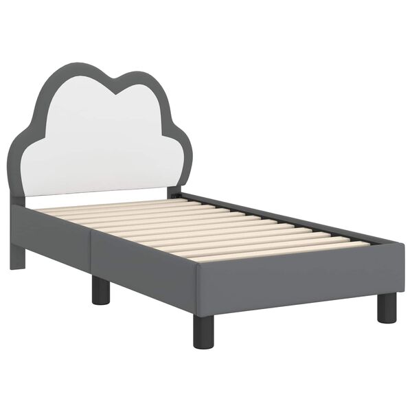 vidaXL Estructura de cama para ni&ntilde;os peque&ntilde;os con cabecera Gris Claro