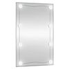 vidaXL Espejo de pared rectangular con luces LED vidrio 50x80 cm
