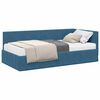 vidaXL Estructura de cama en esquina Azul 90 x 190 cm Terciopelo