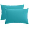 vidaXL Funda de almohada 2 pcs HEERLEN Tuquesa 30 x 50 cm Poli&eacute;ster