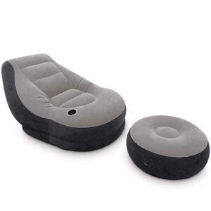 Intex Sill&oacute;n inflable con puf Ultra Lounge Relax