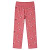 Pijama infantil de manga larga rosa 140