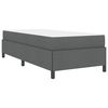 vidaXL Cama tipo Box Spring Gris oscuro 80 x 200 cm tela