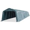 vidaXL Carpa para ganado desmontable PVC verde oscuro 550g/m² 3,3x16 m