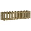 vidaXL Arriate elevado jard&iacute;n valla madera impregnada pino 200x50x50cm