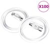 vidaXL Kit de chapas con alfiler 100 juegos acr&iacute;lico 25 mm