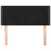 vidaXL Cabecero de terciopelo negro 80x5x78/88 cm
