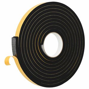 vidaXL Cinta de espuma autoadhesiva 20 uds. Negro 20mm x 5m Espuma CR
