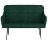 vidaXL Banco de terciopelo verde oscuro 110x76x80 cm