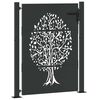 vidaXL Puerta de jardín 100x125 cm de acero corten con diseño de árbol