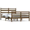 vidaXL Estructura de cama madera maciza de pino marr&oacute;n miel 120x200 cm
