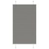 vidaXL Estor Plisado Antracita 80x100 cm Tela Ancho 79,4 cm Poli&eacute;ster