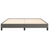 vidaXL Estructura de cama sin colchón cuero sintético gris 160x200 cm