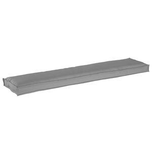 vidaXL Coj&iacute;n para palet Tela Oxford Gris 180 x 40 x 8 cm