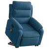 vidaXL Sillón reclinable de masaje elevable terciopelo azul