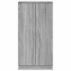 vidaXL Mueble zapatero madera contrachapada gris Sonoma 55x35x108 cm