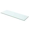 vidaXL Panel de estante vidrio claro 60x15 cm