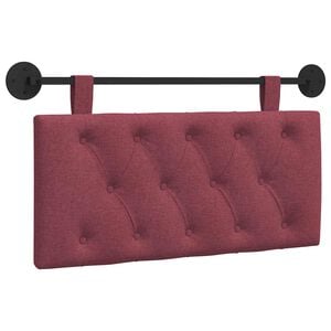 vidaXL Cabecero colgante Rojo vino Tela
