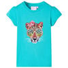 vidaXL Camiseta infantil verde menta 116