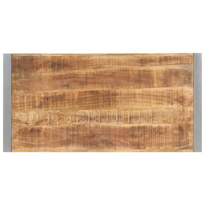 vidaXL Mesa de comedor madera maciza de mango rugosa 120x60x75 cm