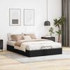 vidaXL Estructura de cama otomana sin colch&oacute;n negro 140x190 cm